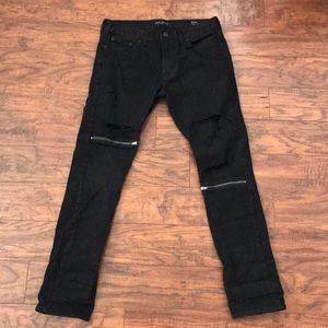 Men’s Bullhead - Skinny - 32x32 - Black w/ Zippers